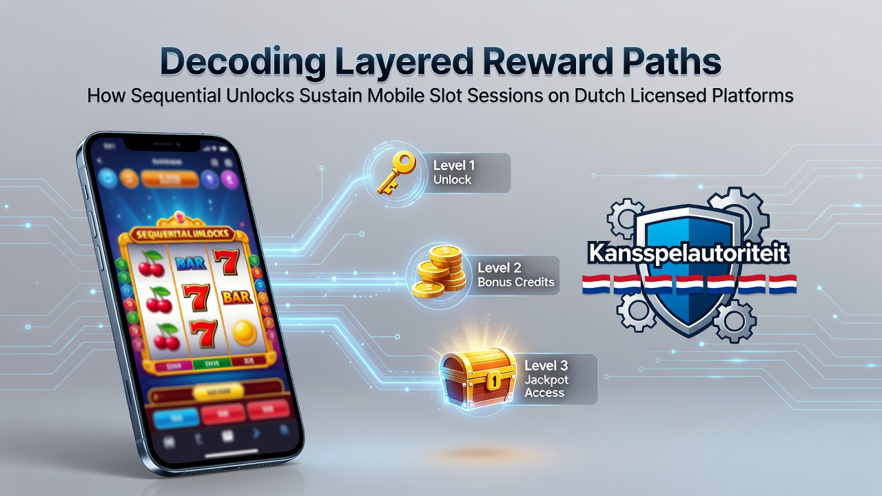 Illustratie van gelaagde beloningsstructuren in mobiele slots op Nederlandse platforms