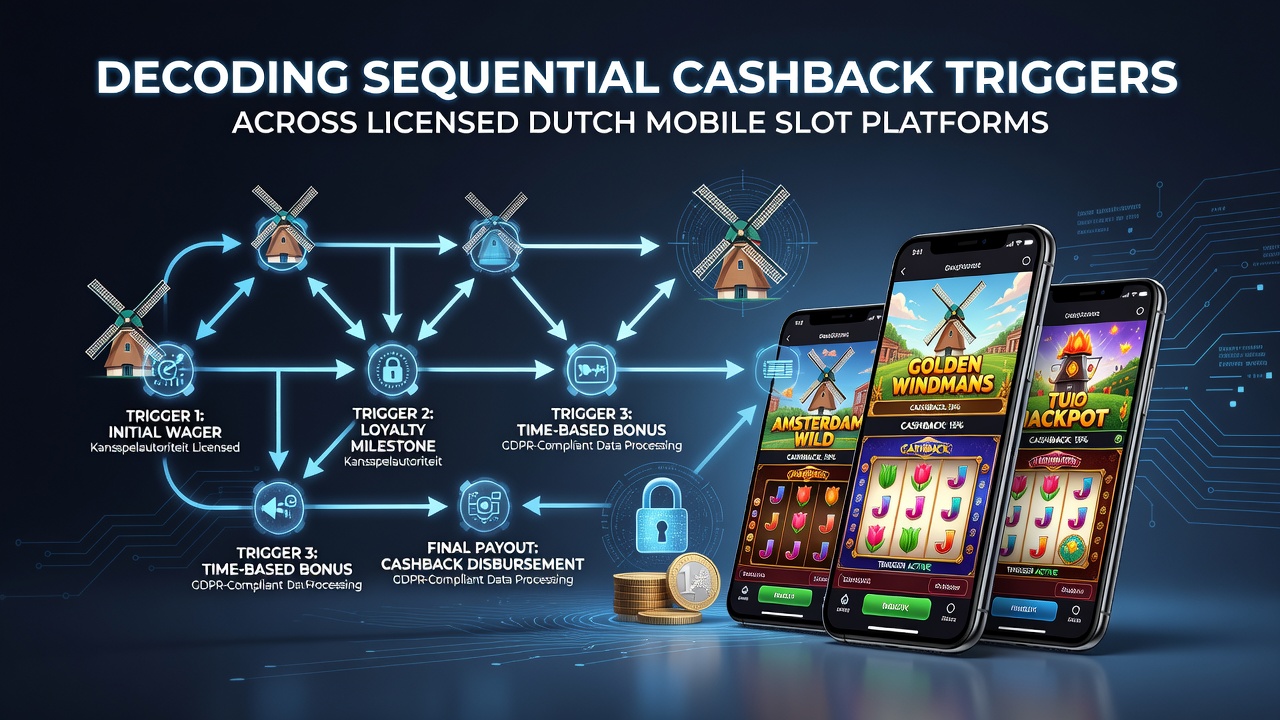 Overzicht van mobiele slotinterfaces met cashback-indicatoren op gelicentieerde Nederlandse platforms