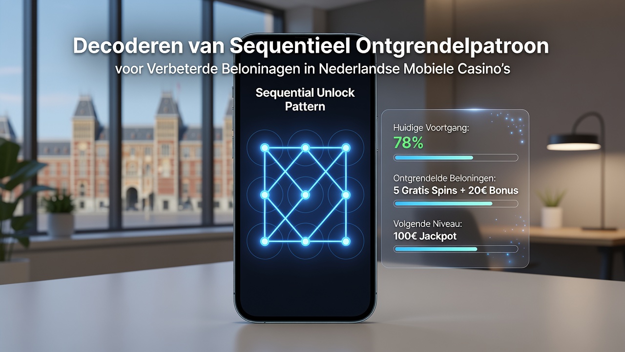 Schermafbeelding van een mobiele casino app met sequentiële bonusprogressie en slotgame interfaces