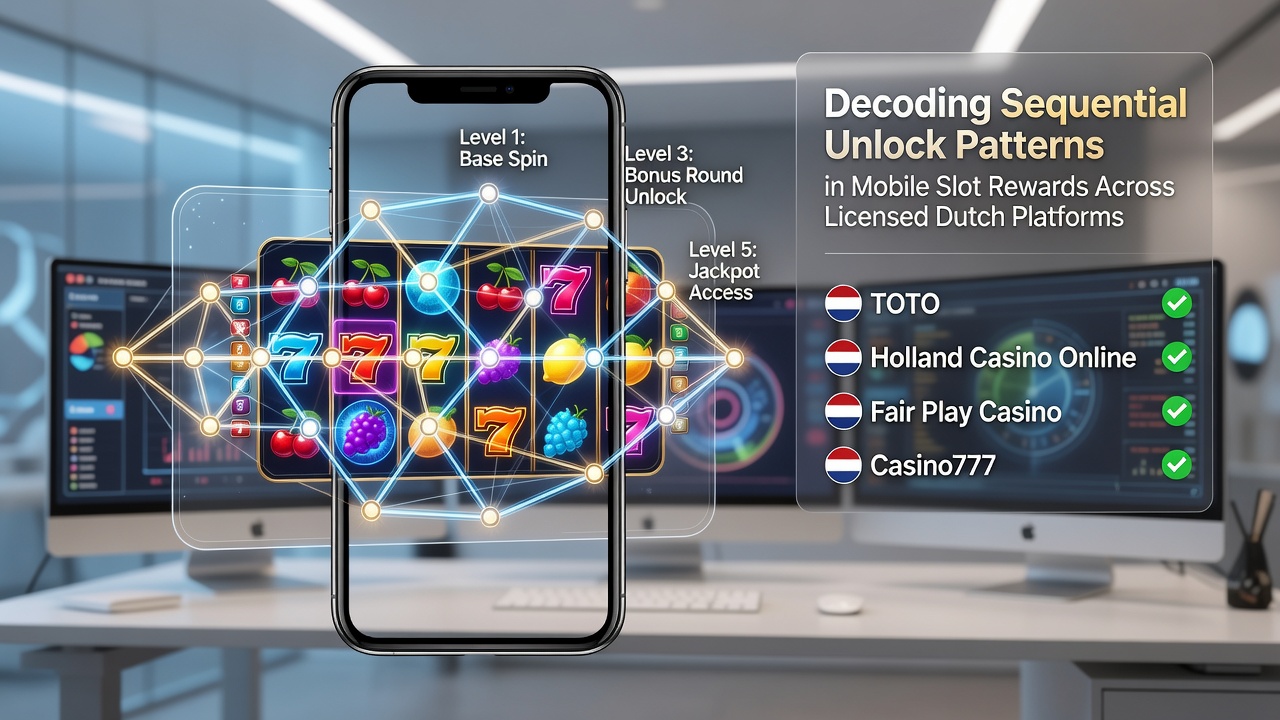 Grafiek van sequentiële beloningsniveaus in Nederlandse mobiele casino-apps