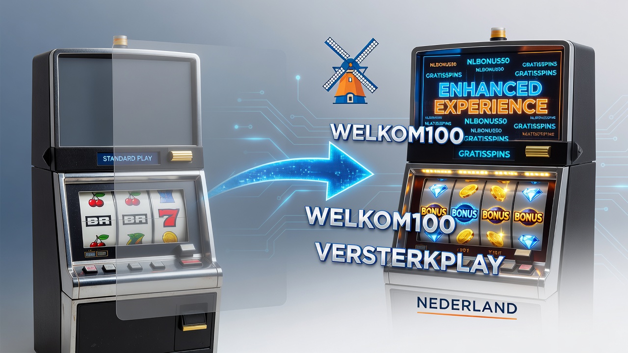 Illustratie van bonus codes die standaard slot sessies verbeteren op Nederlandse goksites