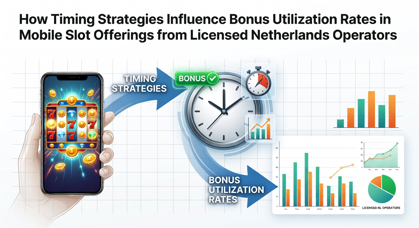 Grafiek die toont hoe timingstrategieën bonusbenutting beïnvloeden bij mobiele slots in Nederland