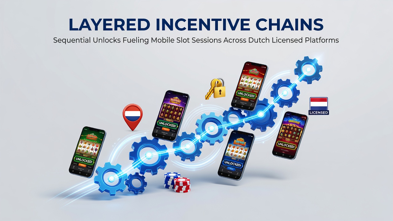Illustratie van gelaagde bonusstructuren in mobiele slotspellen op Nederlandse platforms