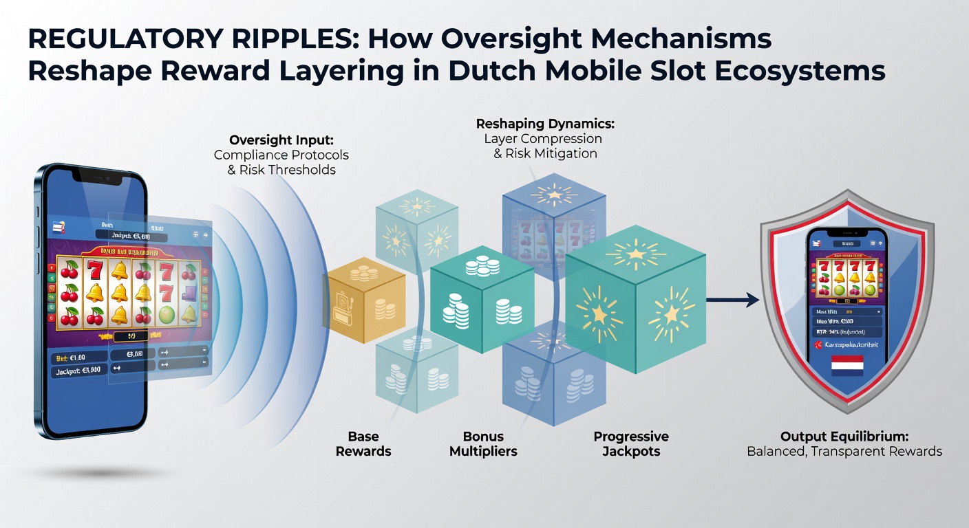 Detailopname van een mobiele casino app met beloningsindicatoren en toezichtwaarschuwingen