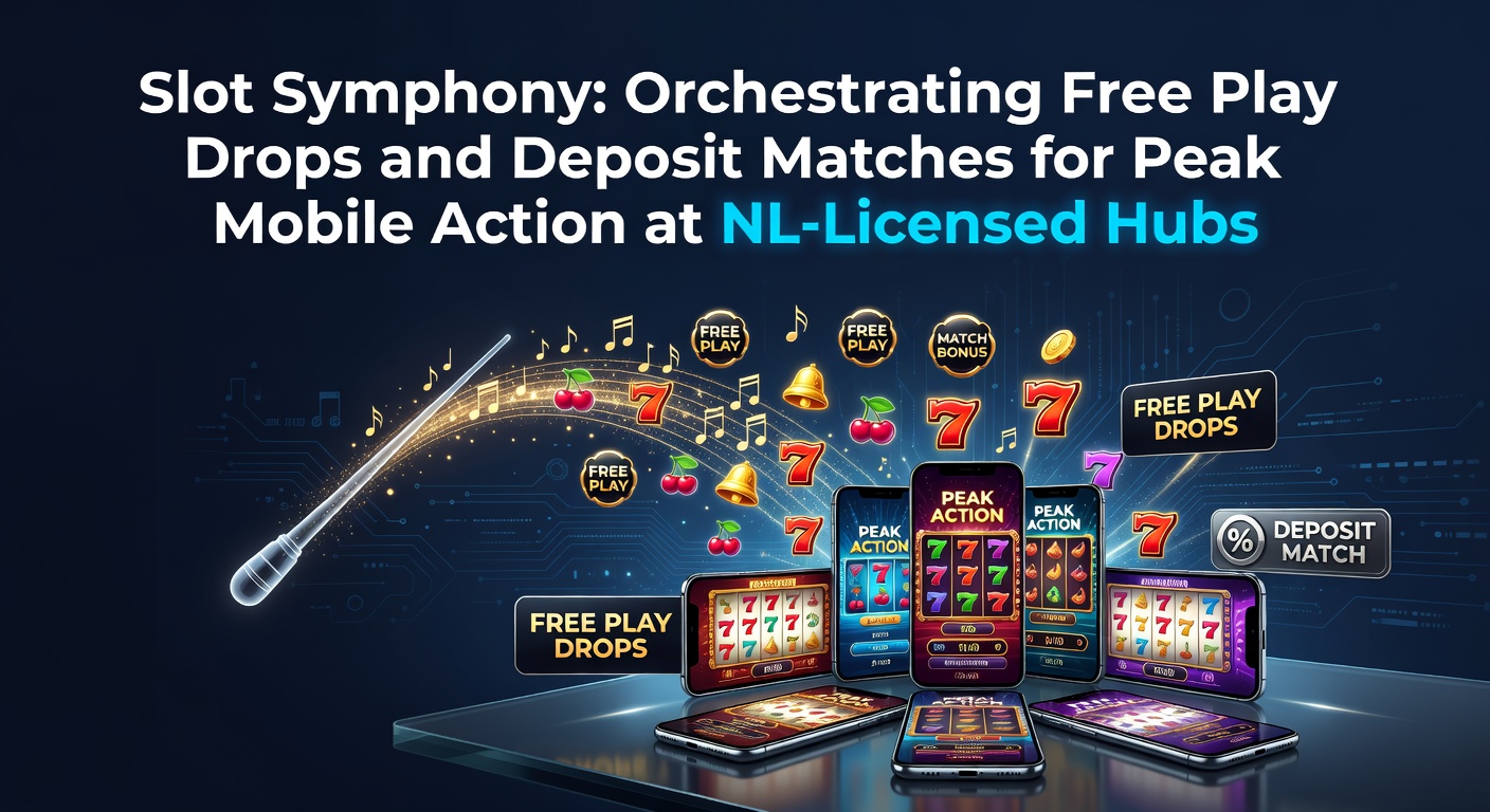 Slotmachine met kleurrijke bonussen en mobiele interface die free play drops en deposit matches illustreert in een Nederlandse casino-omgeving