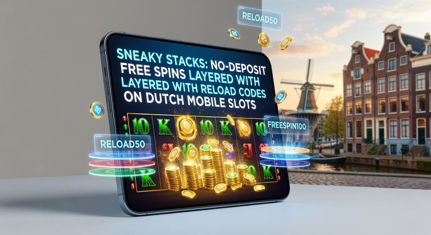 Voorbeeld van een app met gestapelde no-deposit spins en reload bonus op een populair Nederlands mobiel slotspel